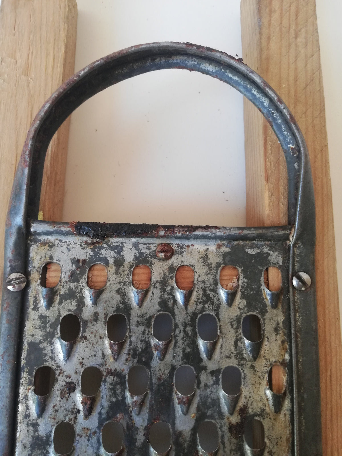 Reibfläche aus Eisen im Detail