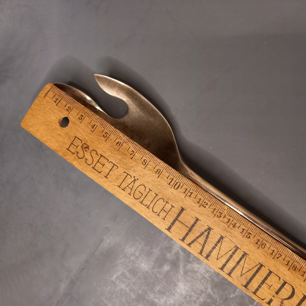 Large silver plated serving fork from Austria, vintage