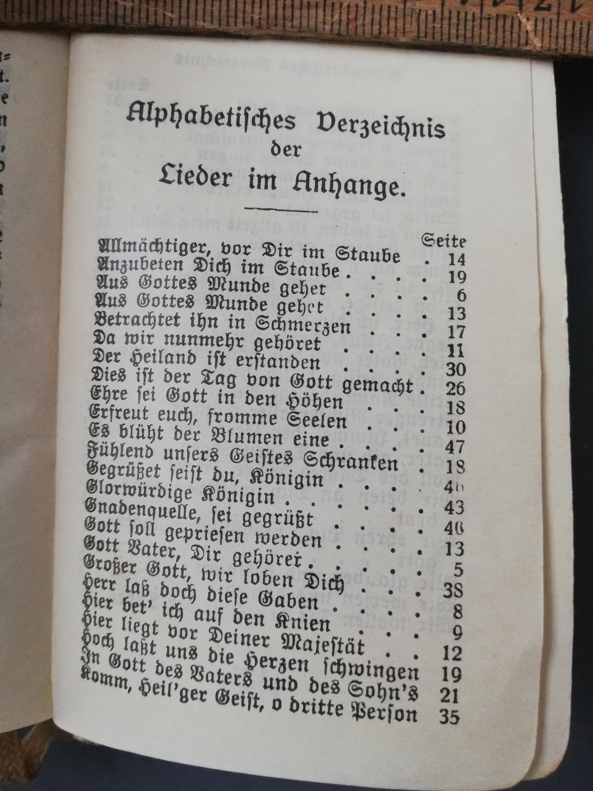 Titelseite des Gebetbuchs
