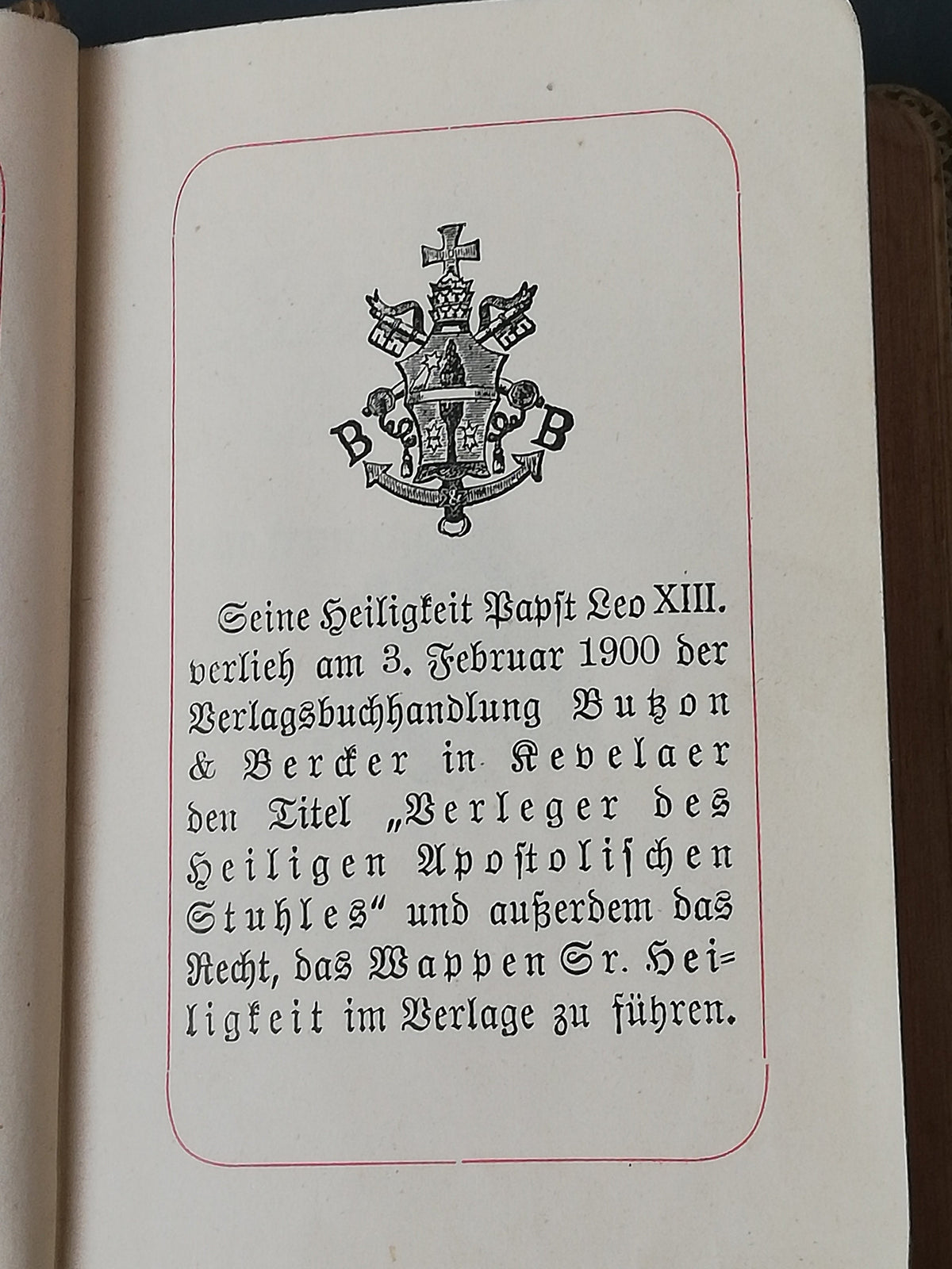 Gebetbuch mit Maßband, 10 x 7,5 cm