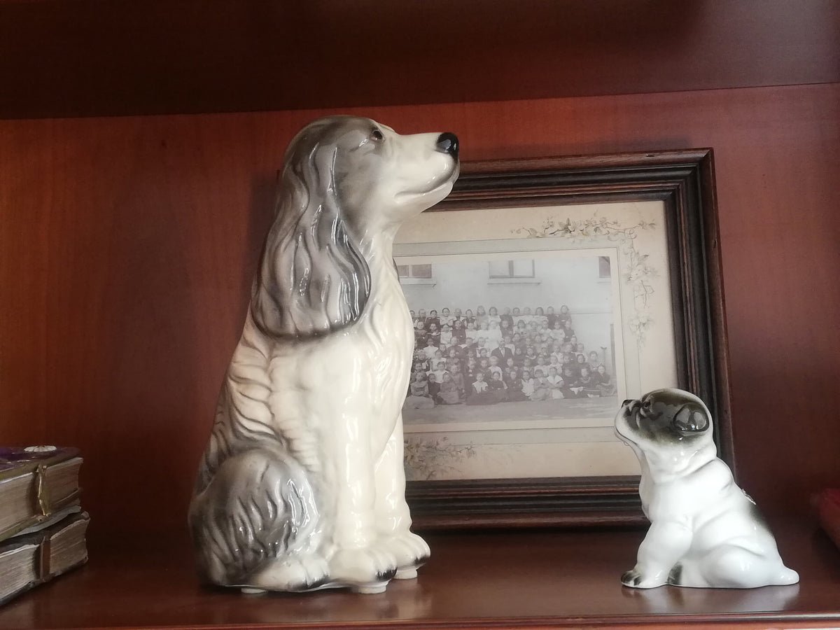 Bulldogge mit Maßband, Höhe 9,5 cm