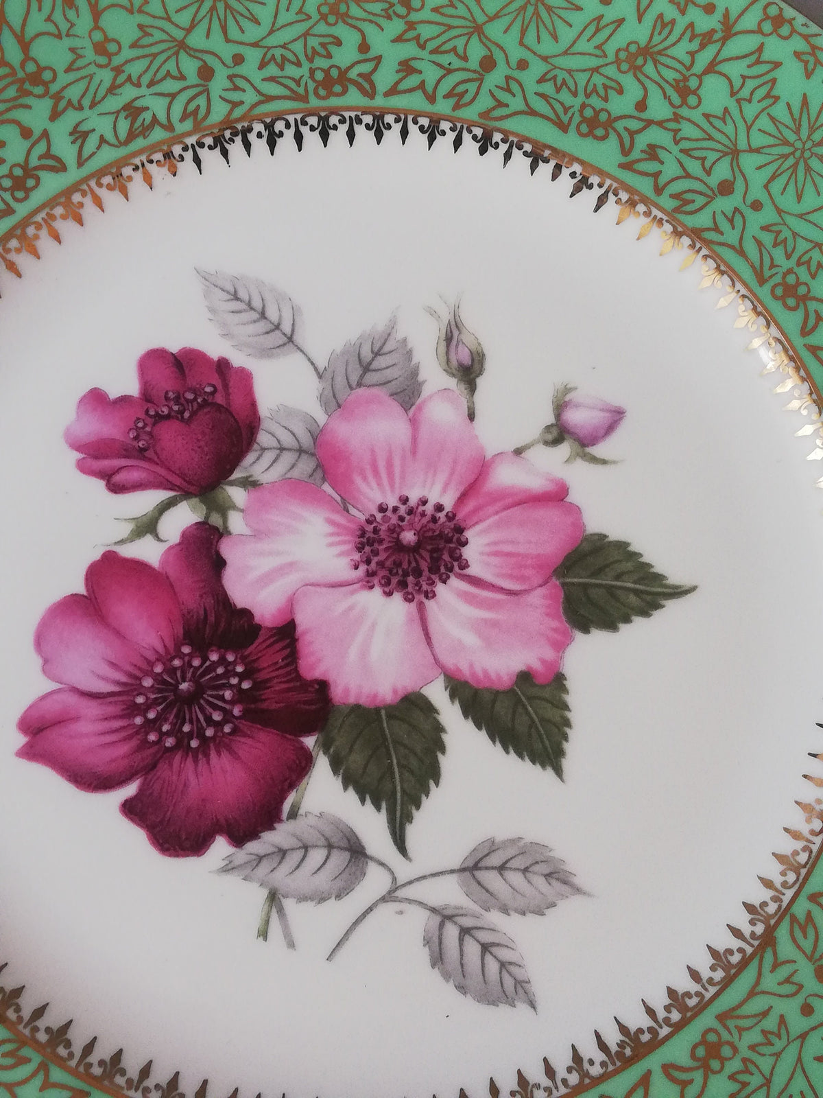 Gemalte Blumen im Detail