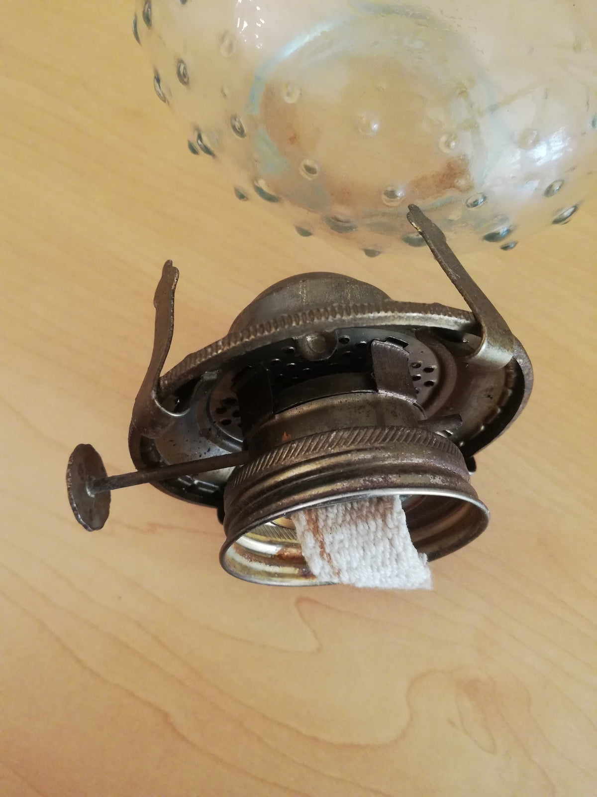 Lampe auf der Terrasse