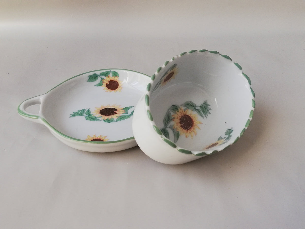 Hand-painted porcelain serving bowls, porcelain bowls for home decoration, floral decor for serving bowls
