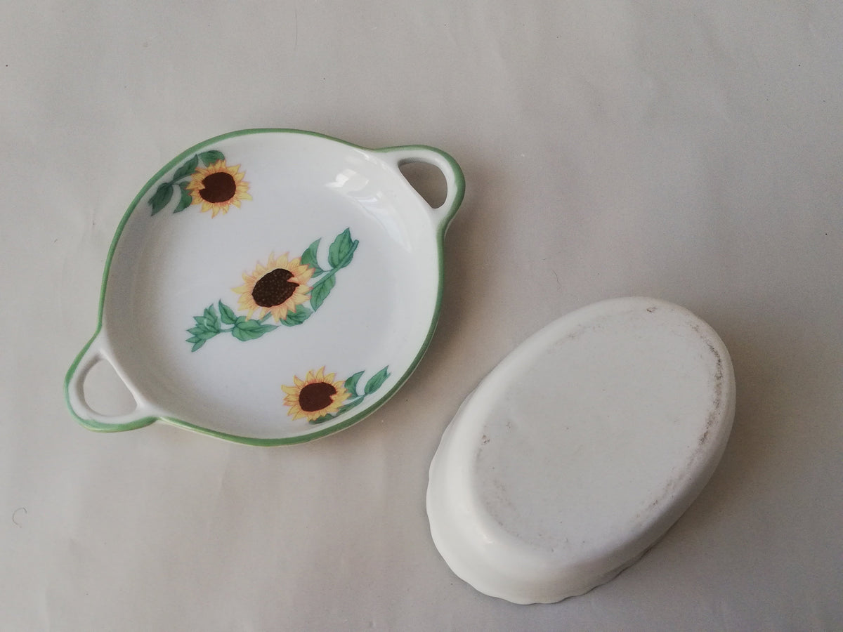 Hand-painted porcelain serving bowls, porcelain bowls for home decoration, floral decor for serving bowls