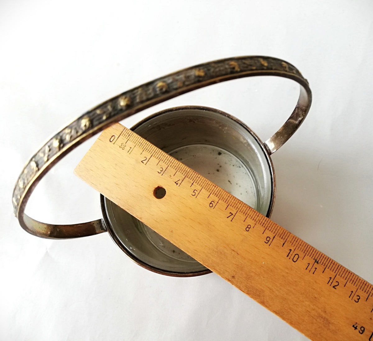 Antique candy bowl made of Alpacca silver, Art Nouveau box from Argentor, old candy box with handle made of Alpacca silver