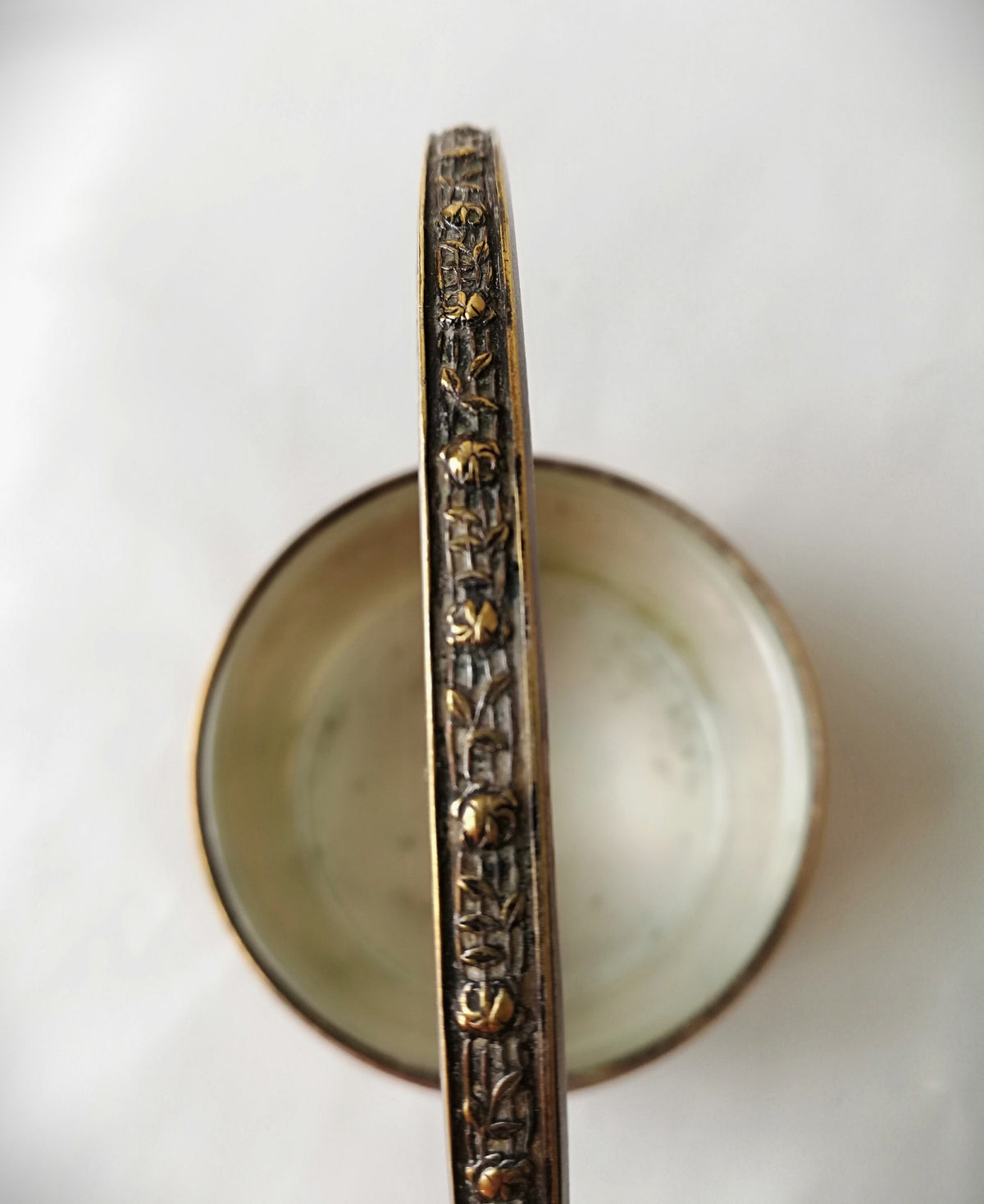 Antique candy bowl made of Alpacca silver, Art Nouveau box from Argentor, old candy box with handle made of Alpacca silver
