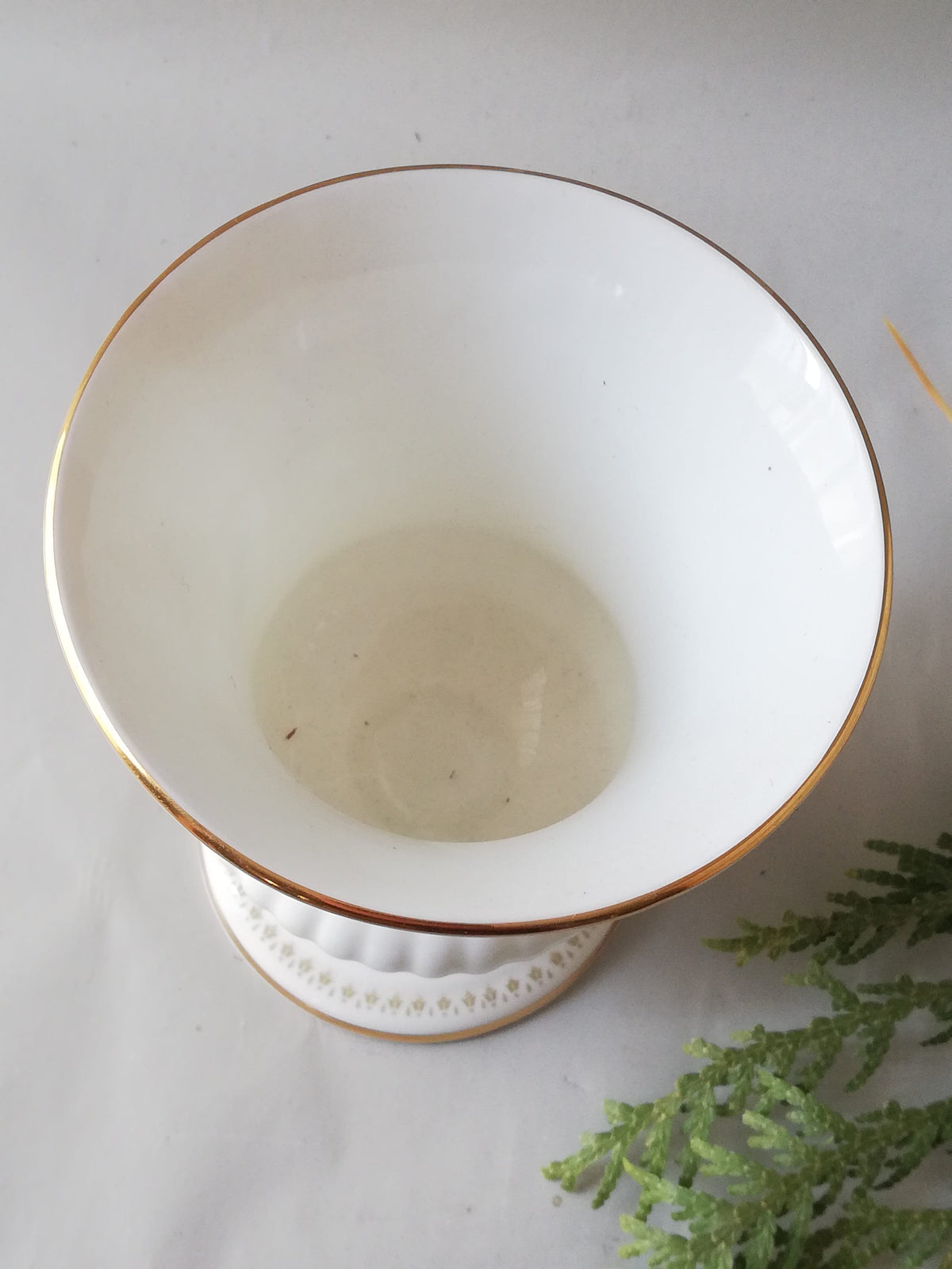 Amphorenförmiger Körper der Vase im Detail