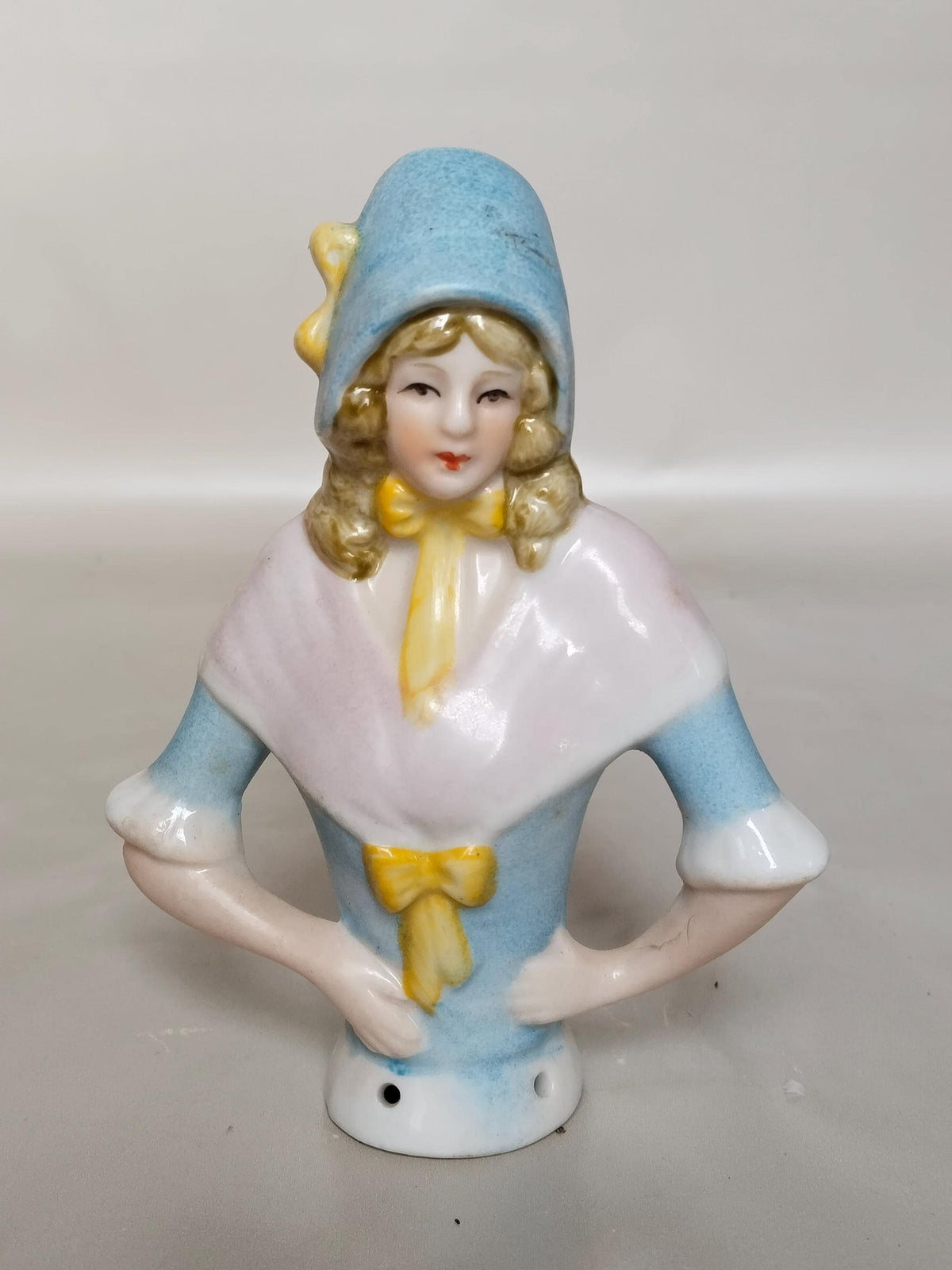 Half Doll figurine, Vintage Halfdoll Porcelain Figure 1980s – Nostalgic Collector’s Item and Decorationage, porcelain, Germany