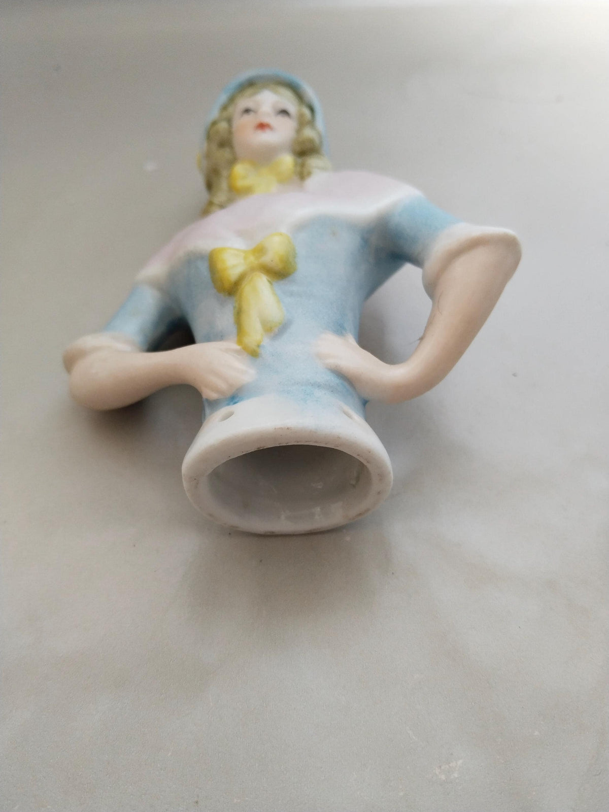 Half Doll figurine, Vintage Halfdoll Porcelain Figure 1980s – Nostalgic Collector’s Item and Decorationage, porcelain, Germany