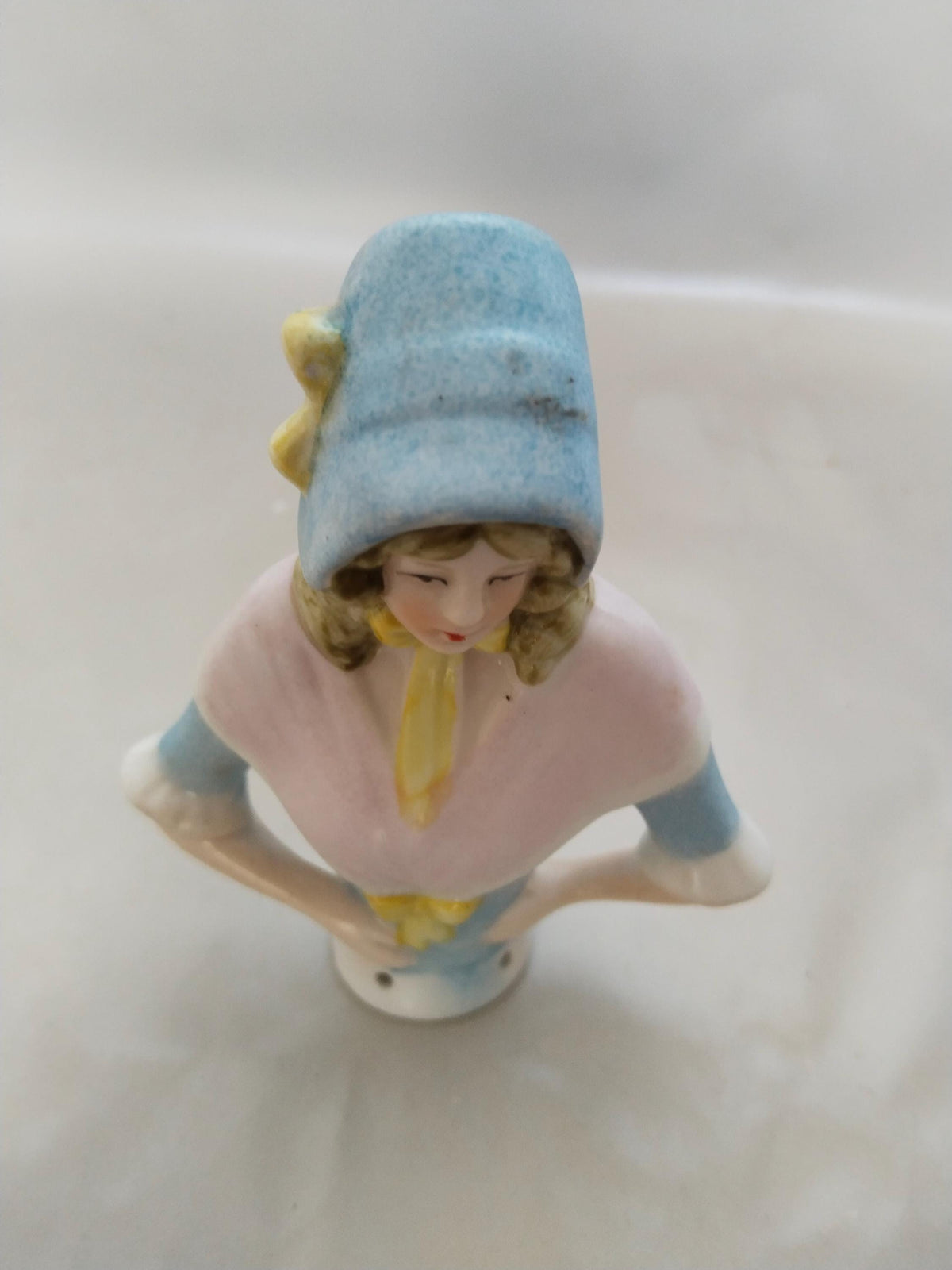 Half Doll figurine, Vintage Halfdoll Porcelain Figure 1980s – Nostalgic Collector’s Item and Decorationage, porcelain, Germany