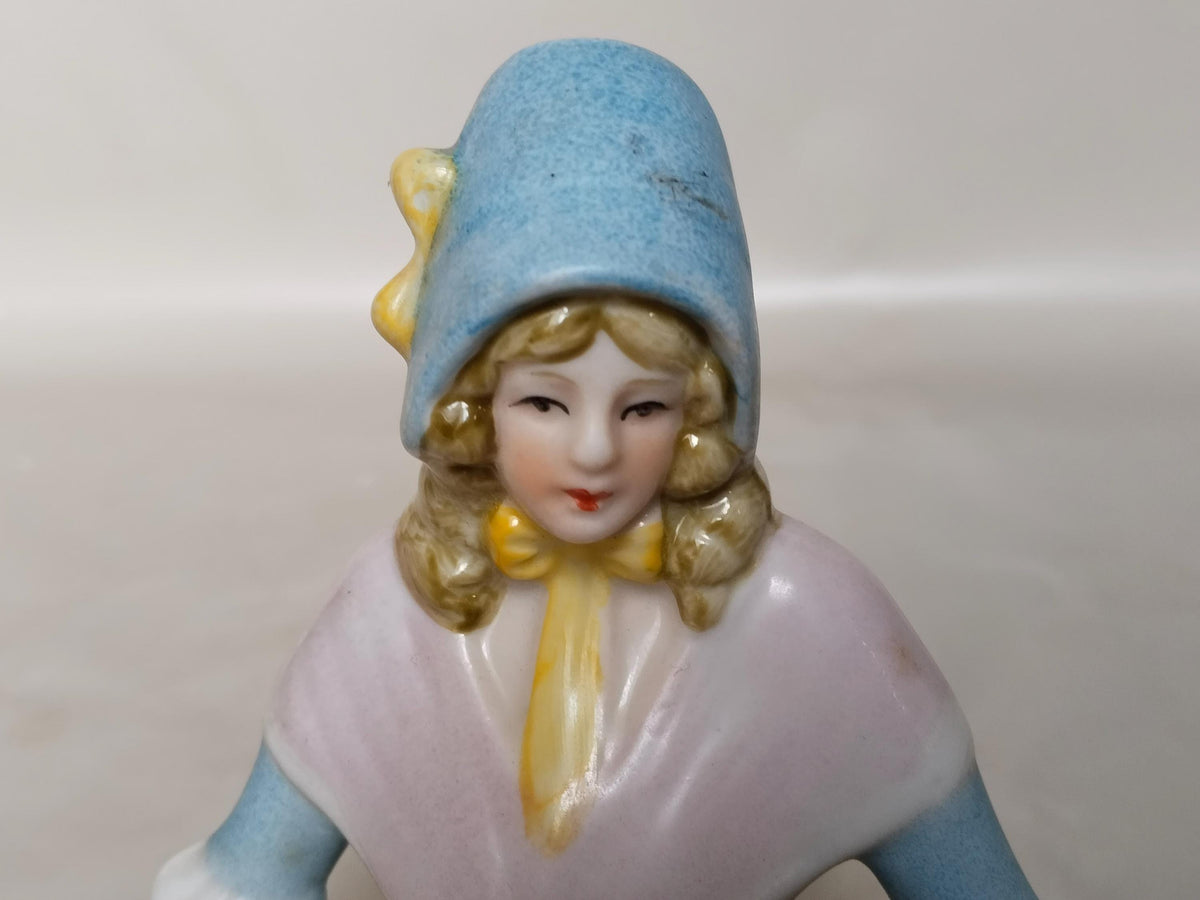 Half Doll figurine, Vintage Halfdoll Porcelain Figure 1980s – Nostalgic Collector’s Item and Decorationage, porcelain, Germany