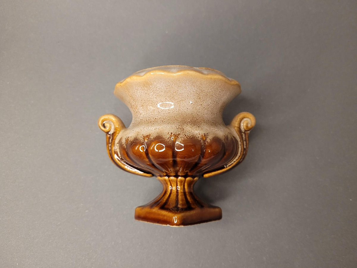 Vintage Ceramic Miniature Amphora Vase with Handles