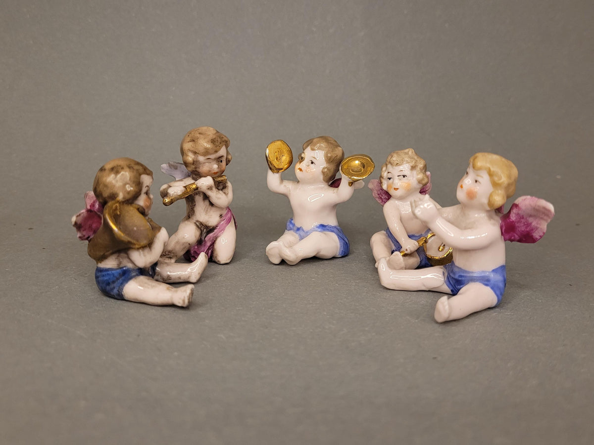 Miniature Porcelain Cherubs – Vintage Antique Charm & Heavenly Sweetness
