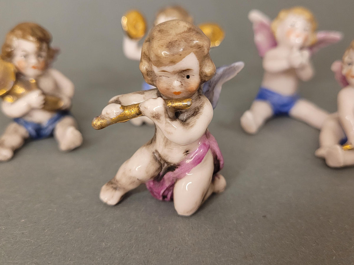 Miniature Porcelain Cherubs – Vintage Antique Charm & Heavenly Sweetness