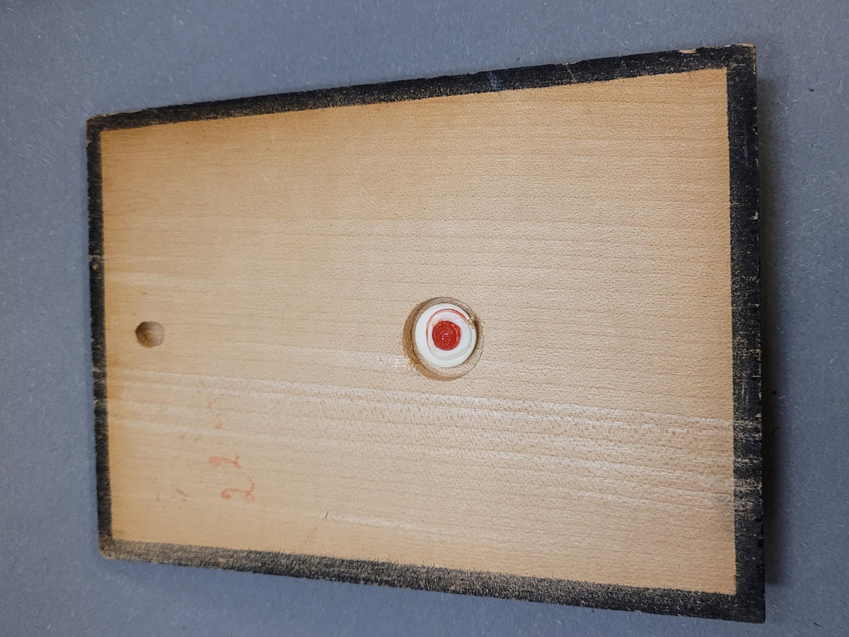 Seitenansicht des 14 cm hohen Barometers