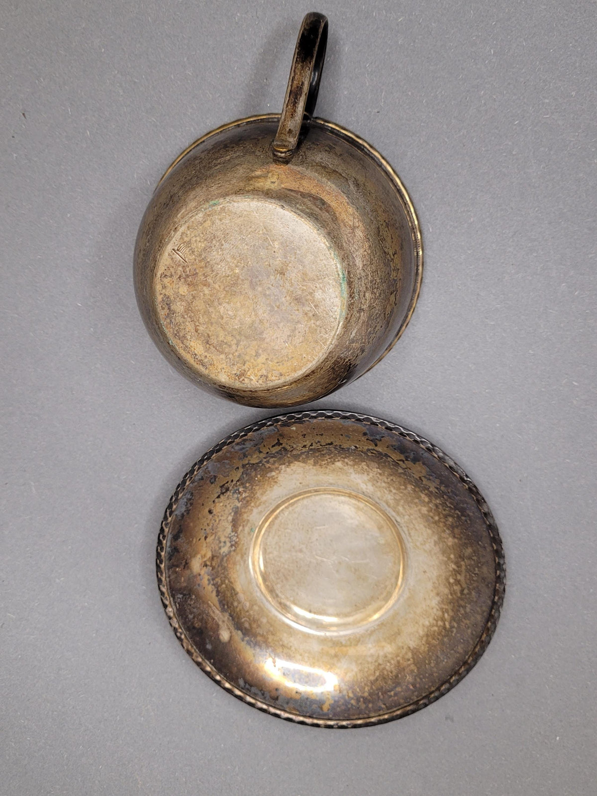 Teetassen-Set von schräg oben