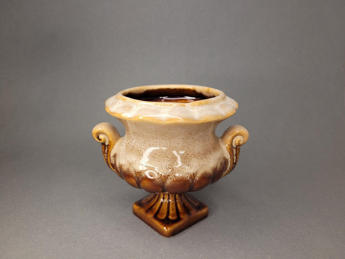Vintage Ceramic Miniature Amphora Vase with Handles