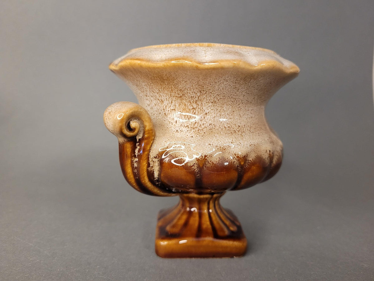 Vintage Ceramic Miniature Amphora Vase with Handles