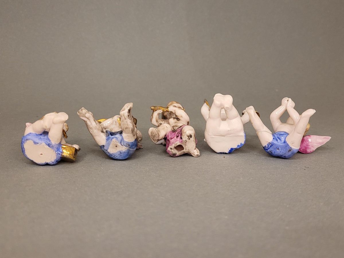 Miniature Porcelain Cherubs – Vintage Antique Charm & Heavenly Sweetness