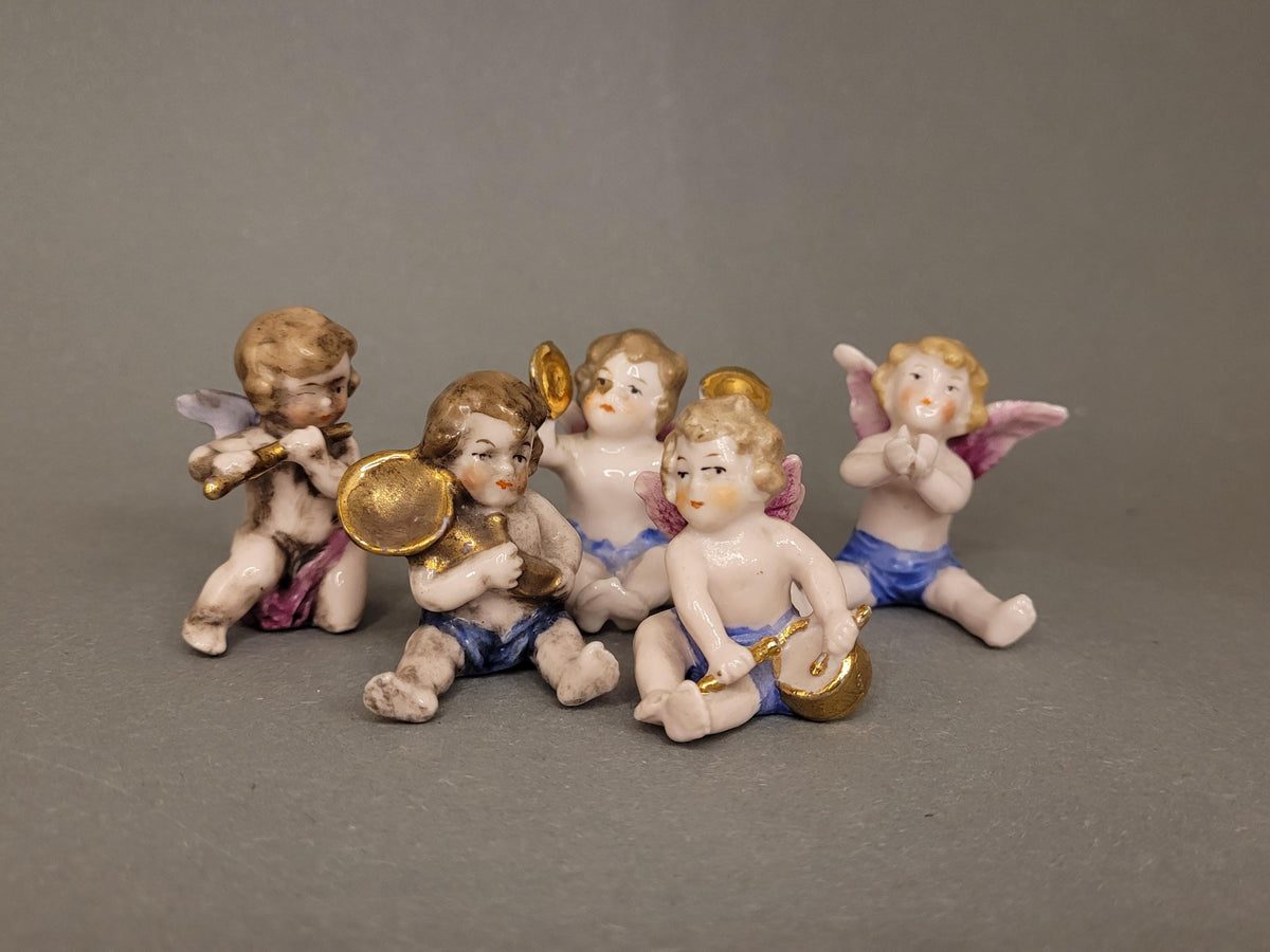 Miniature Porcelain Cherubs – Vintage Antique Charm & Heavenly Sweetness