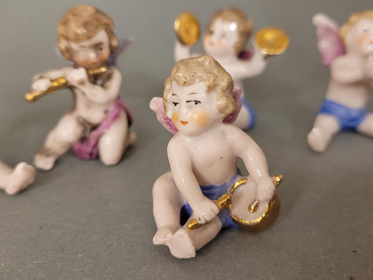 Miniature Porcelain Cherubs – Vintage Antique Charm & Heavenly Sweetness
