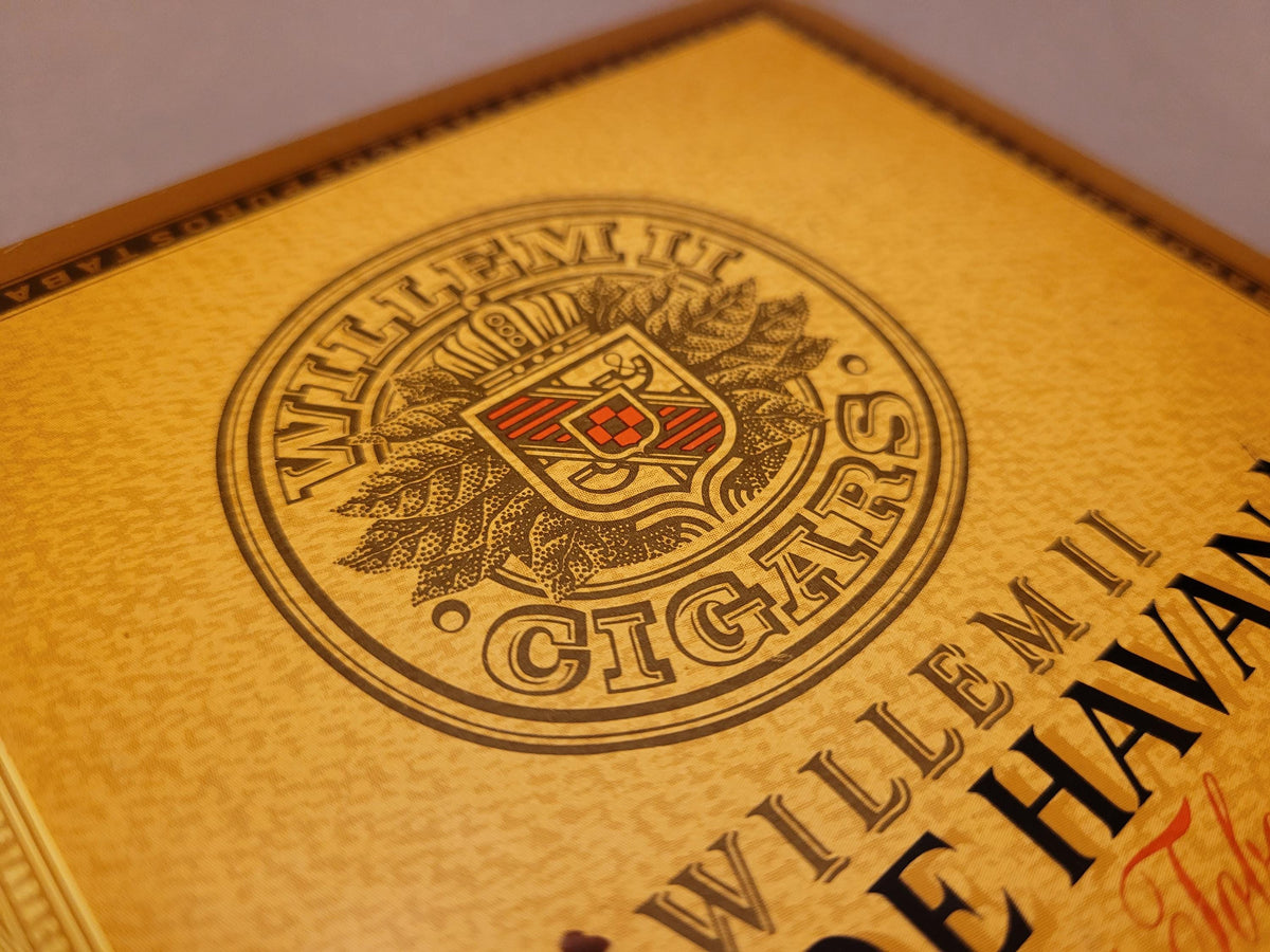 Willem II Wappen auf dem gelben Klappdeckel