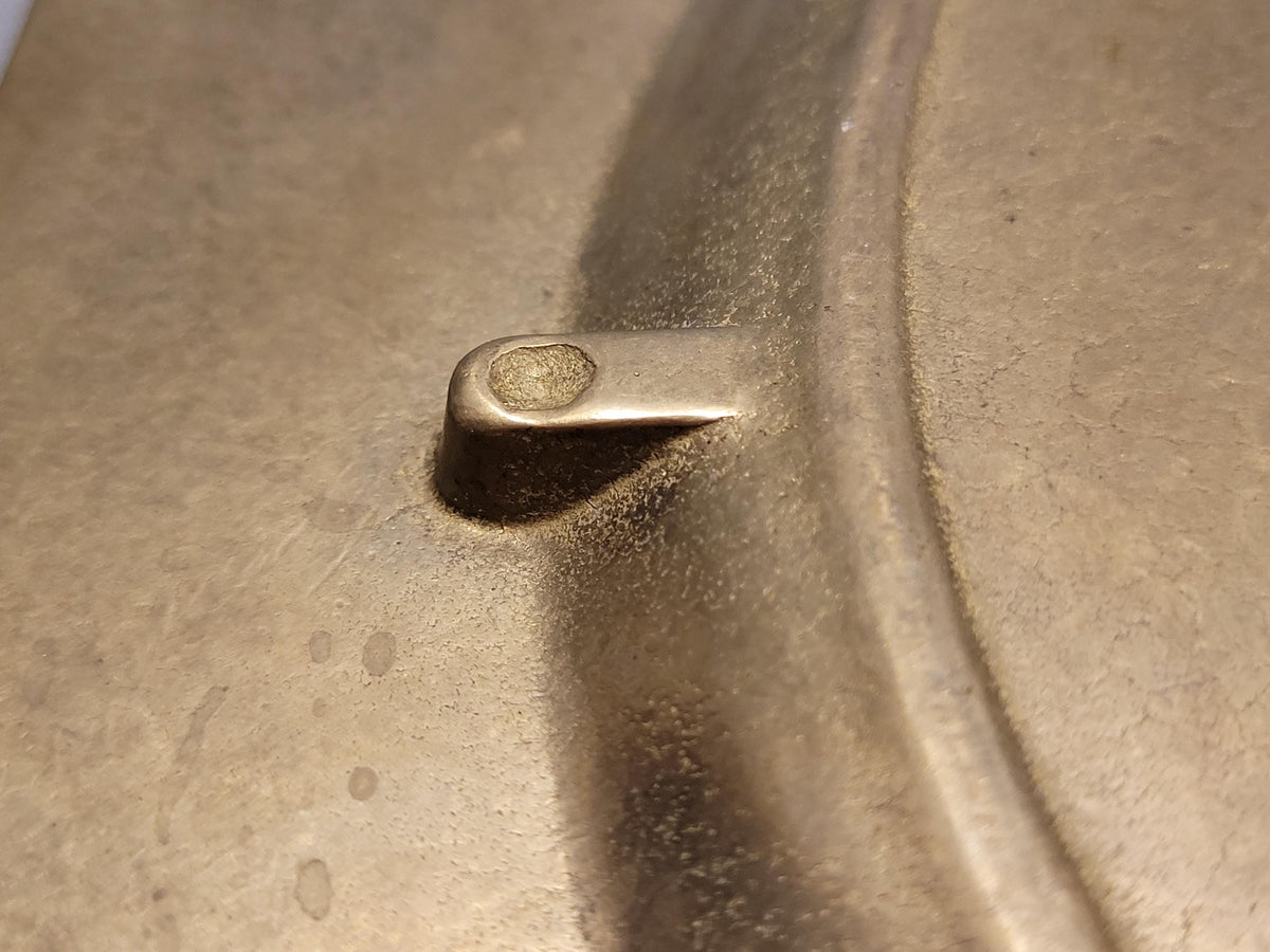 Vintage Brass Tray 32 cm / Large Octagonal Brass Serving Plate / Antique Brass Home Decor / Mid Century Tableware / Rustic Boho Decor