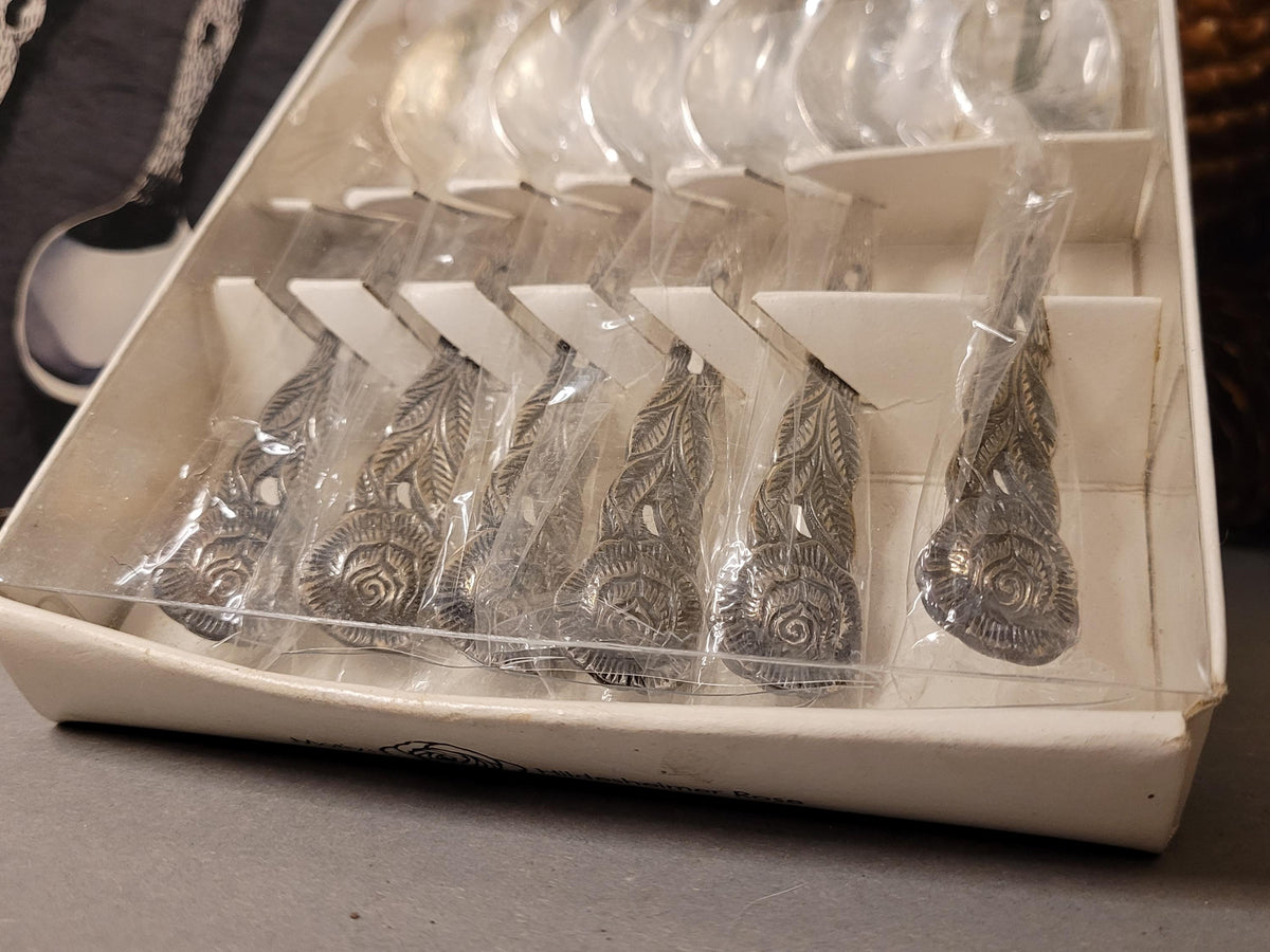 Vintage Teaspoon Set (6 pcs) "Hildesheimer Rose" – Silver-Plated Cutlery, German Quality, Collector's Gift