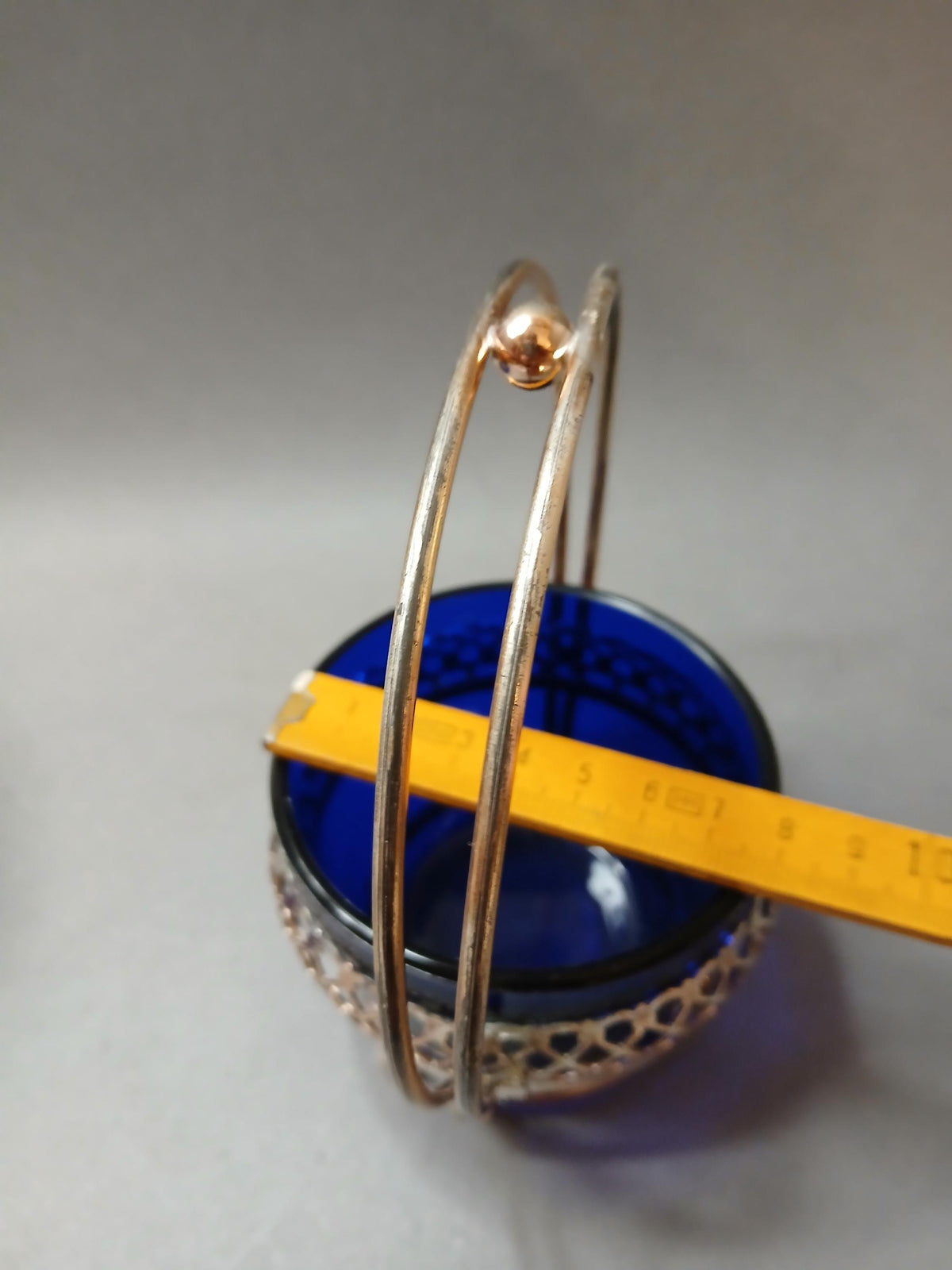 Blaues Glas in Nahaufnahme