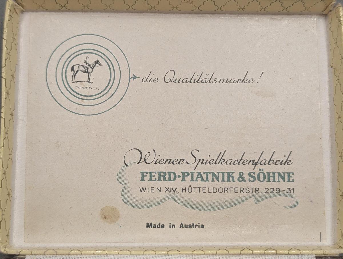 Fehler auf einem Kartenrücken