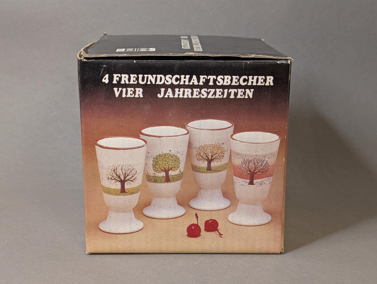 Kartonaufdruck mit Jahreszeitenmotiv