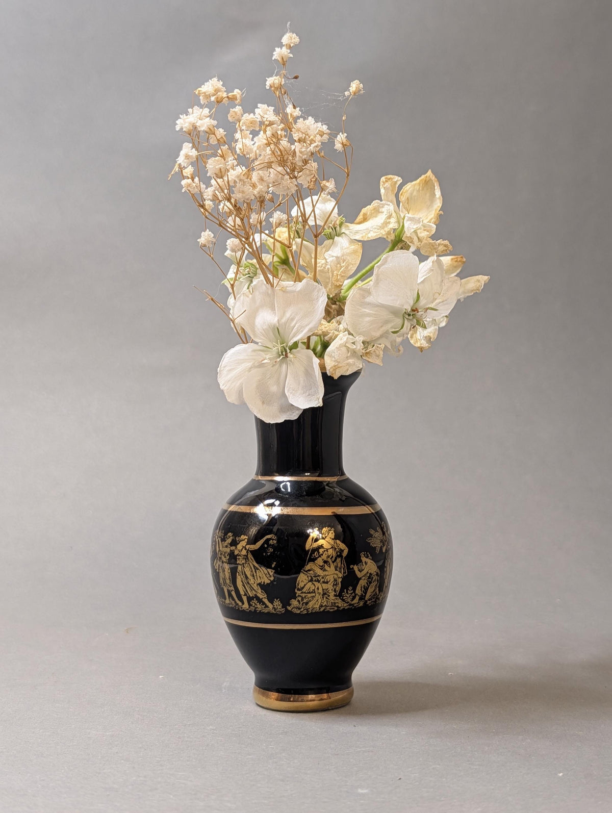 Stempel 24K Gold am Boden der Vase aus Griechenland