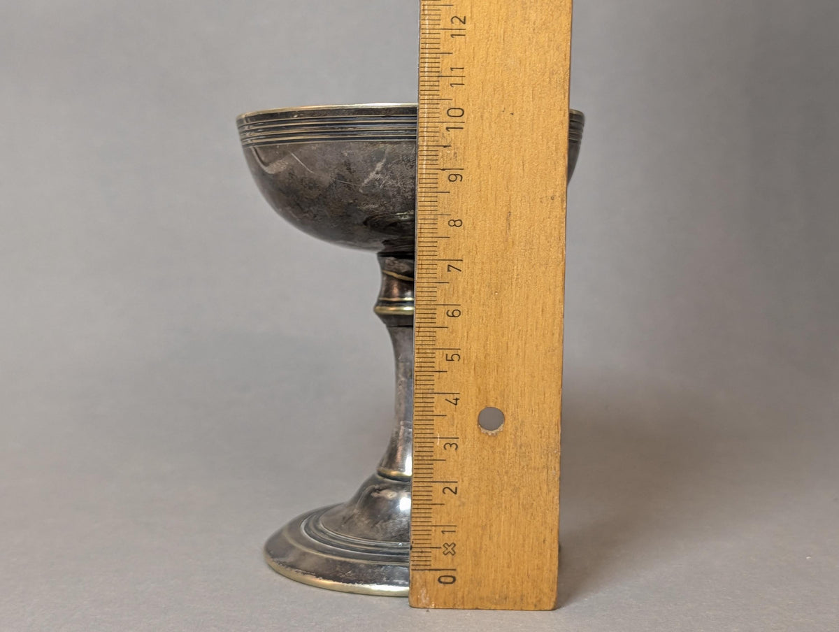 Antique Austrian Silver Plated Goblet P Tauers Sohne Vienna Chalice Small Vintage Tazza Brutalist Gothic Altar Cup Deco Circa 1900