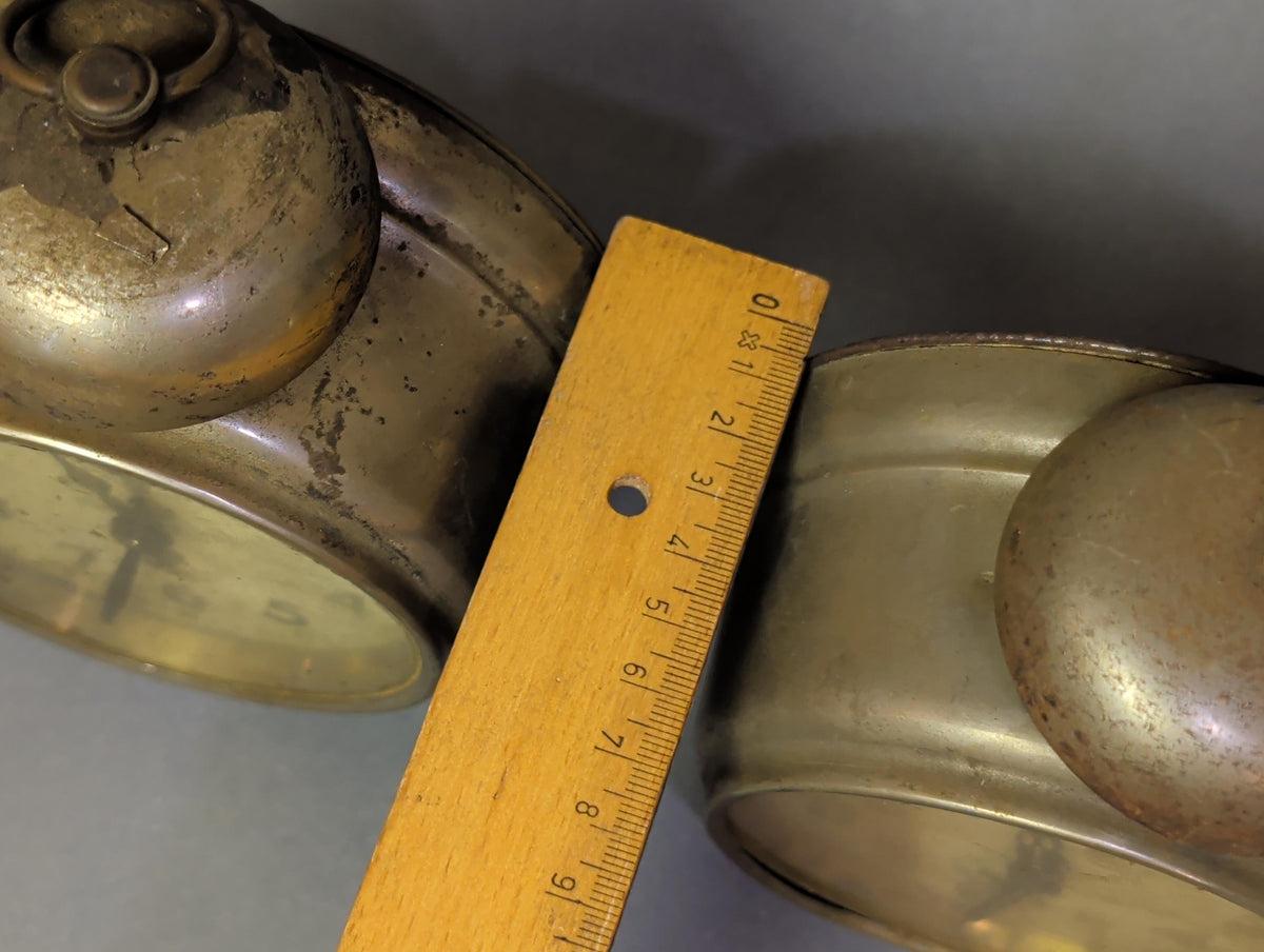 Antique Austro Hungarian Alarm Clock Hugo Madern Jeweler Derby Bell Clock Vintage Mechanical Brass Clock Steampunk Shelf Decor