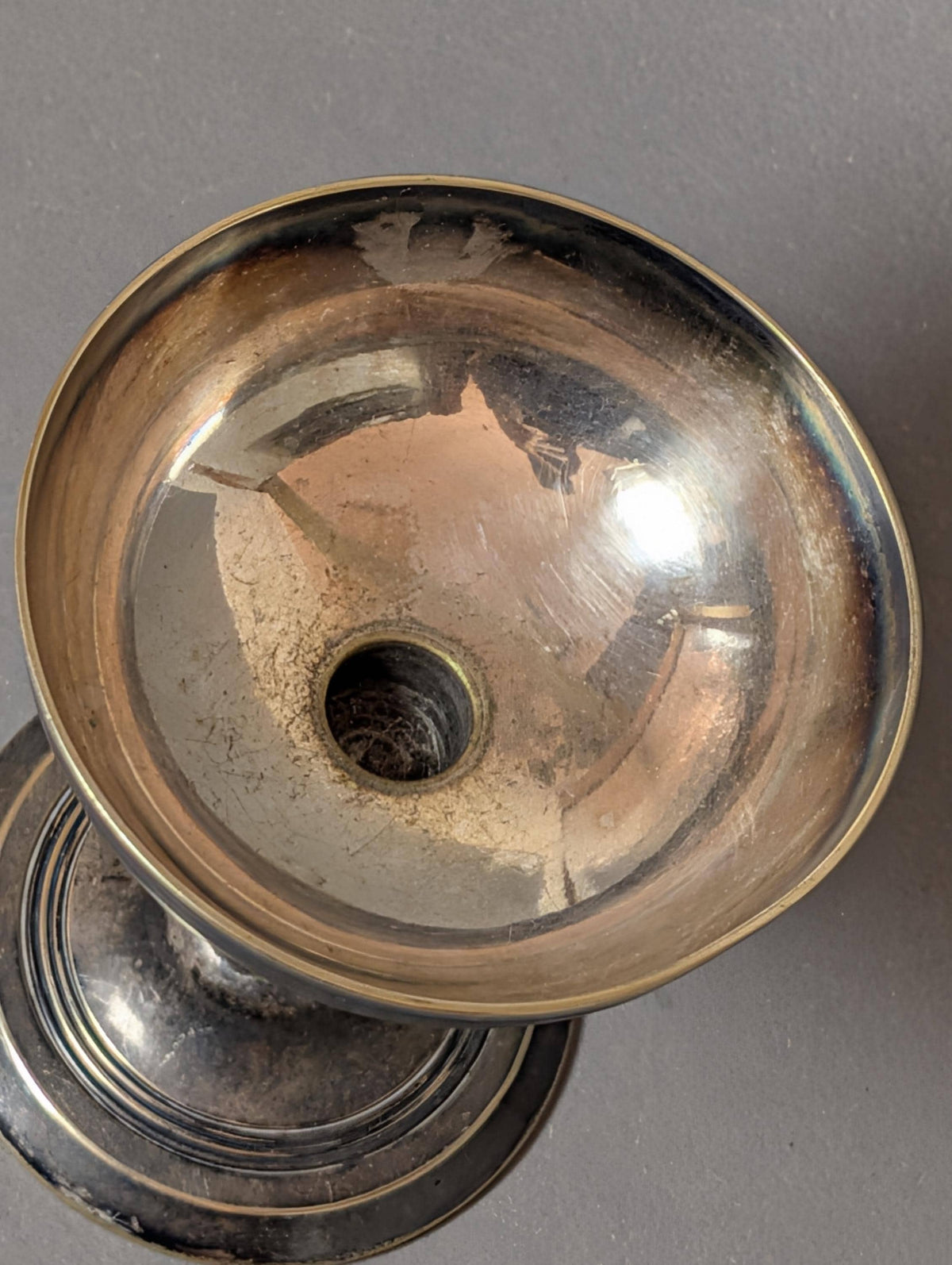Antique Austrian Silver Plated Goblet P Tauers Sohne Vienna Chalice Small Vintage Tazza Brutalist Gothic Altar Cup Deco Circa 1900