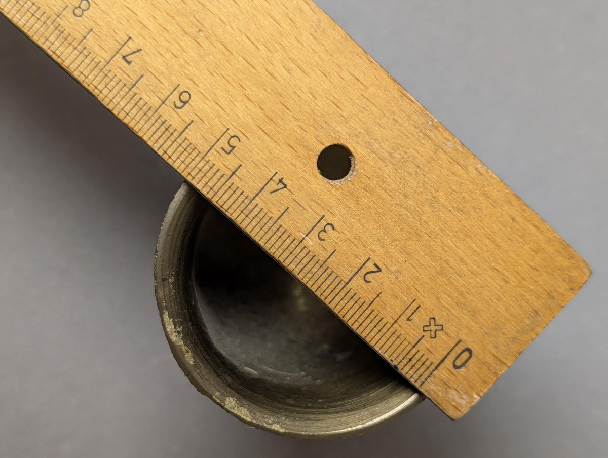 Vintage Brass Miniature Mortar Pestle Parthenon Greek Souvenir Small Spice Grinder Solid Brass Saffron Crusher Mid Century Vessel
