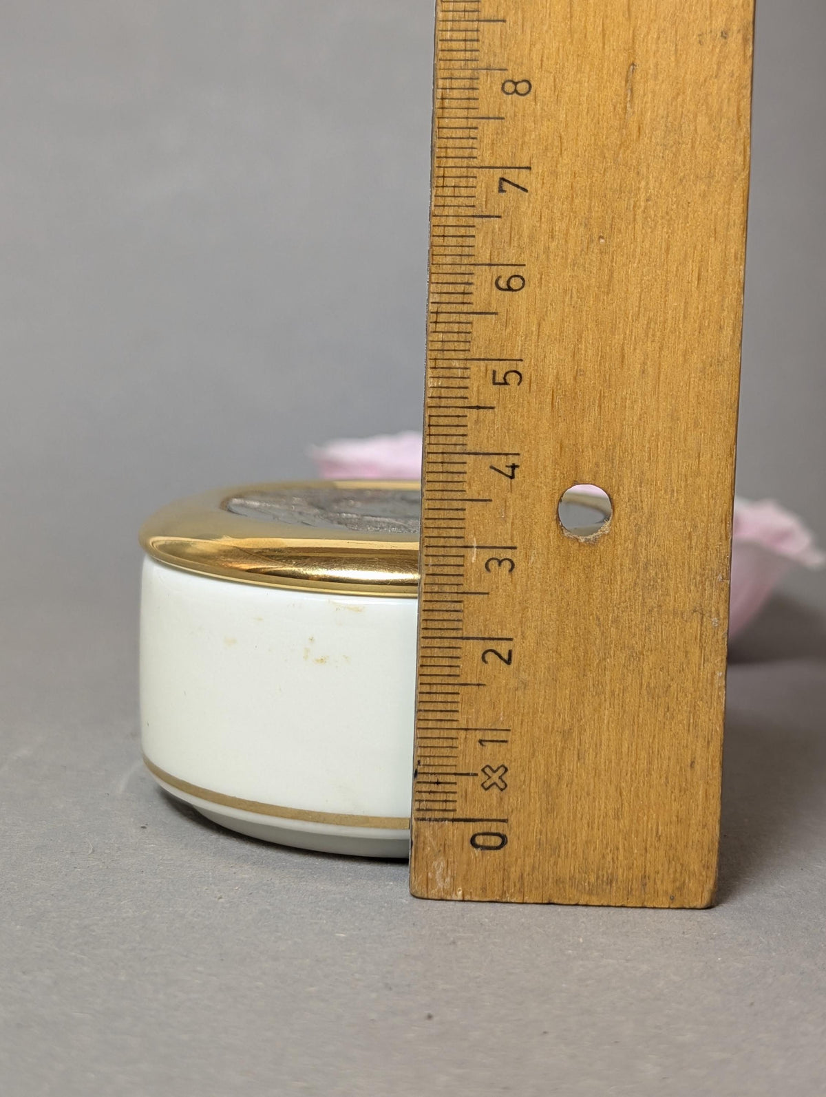Höhe der Schwanendose 3,5 cm im Profil