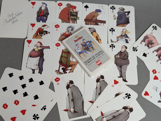 Piatnik Kunst-Kartenspiel von Johannes Fessl 1997, Gesamtansicht