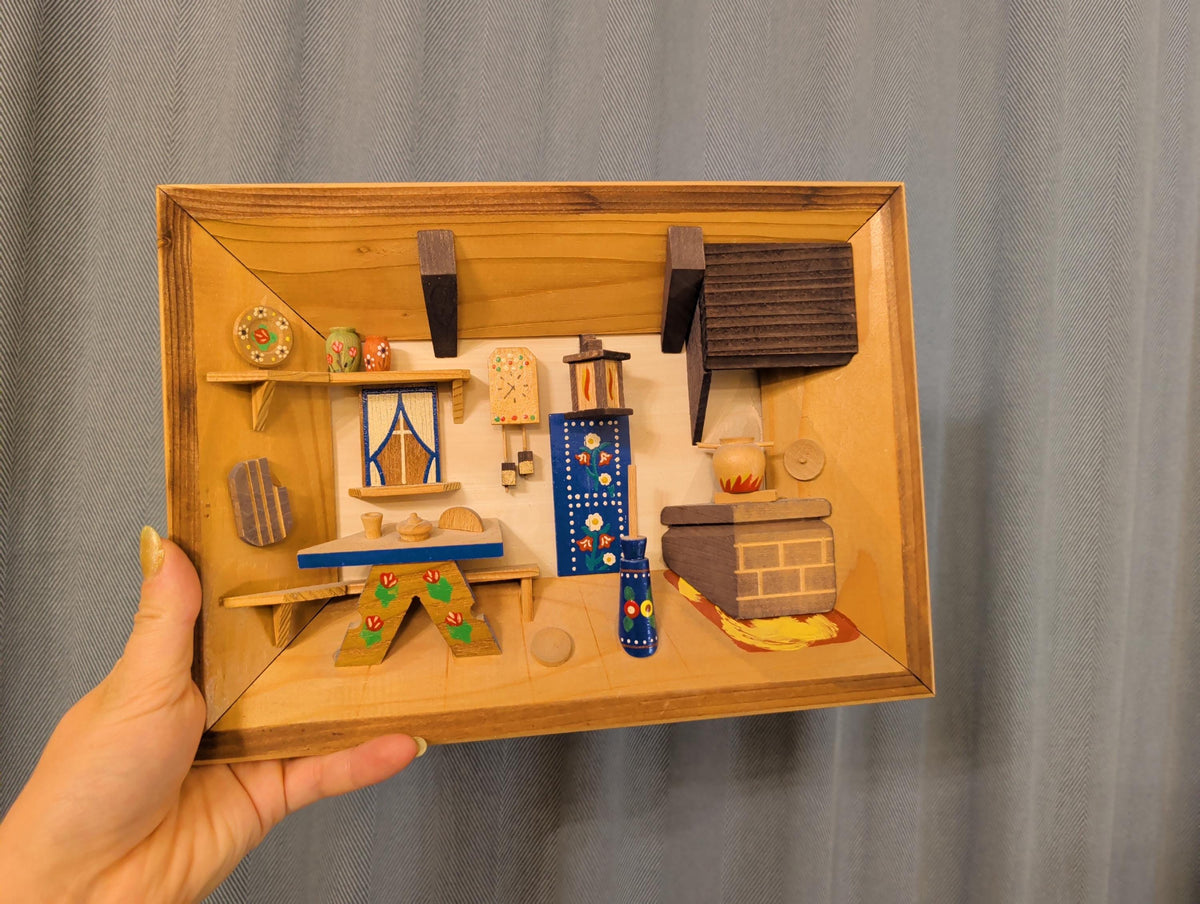 Diorama als Wandbild in der Küche