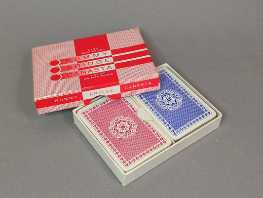 Österreichisches Doppel-Kartenspiel in Originalbox, Gesamtansicht