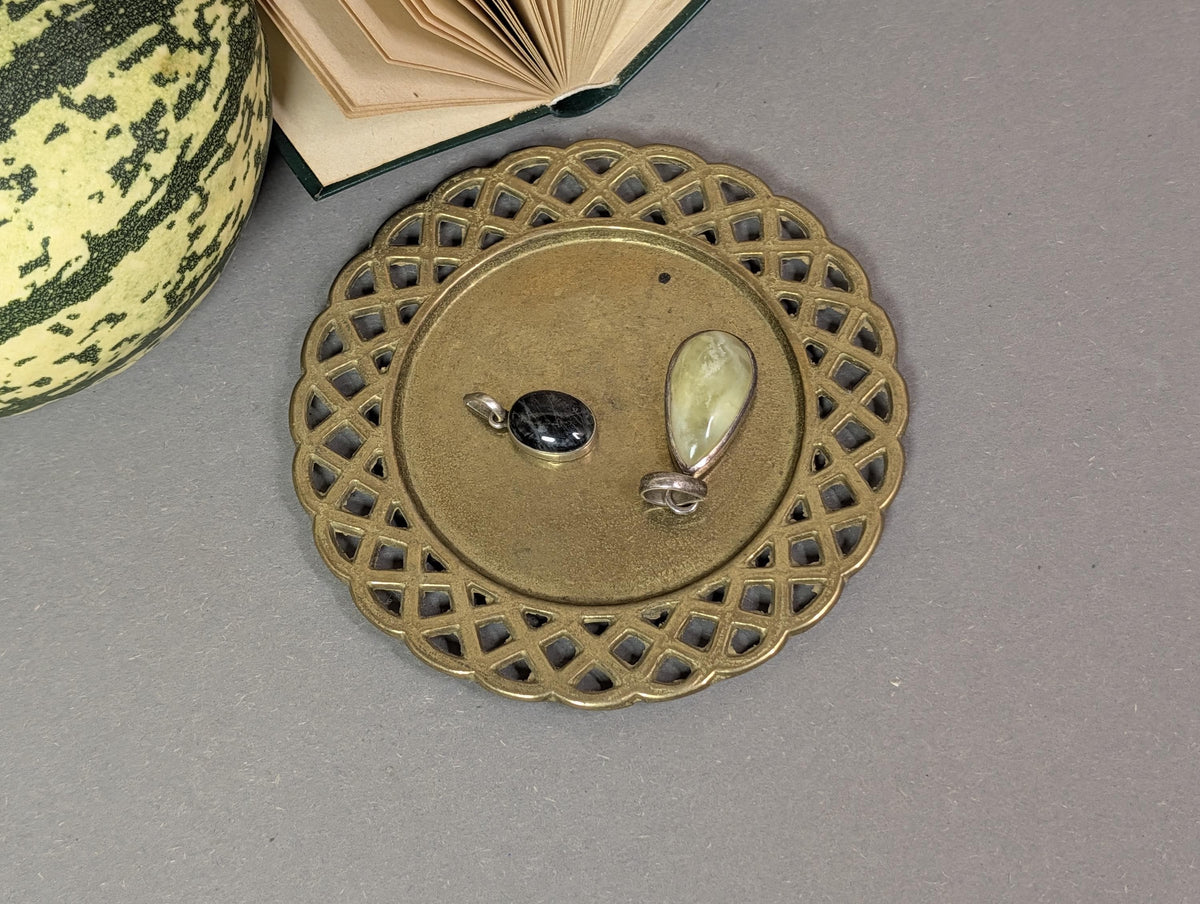 Patina auf dem Silber, Nahaufnahme