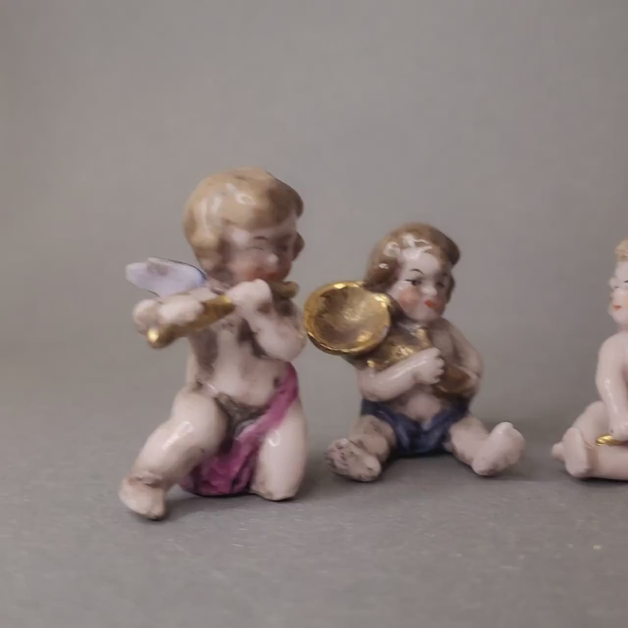 Miniature Porcelain Cherubs – Vintage Antique Charm & Heavenly Sweetness