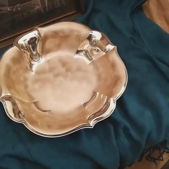 Silver-plated small fruit bowl from the German company WMF. Vintage from Germany