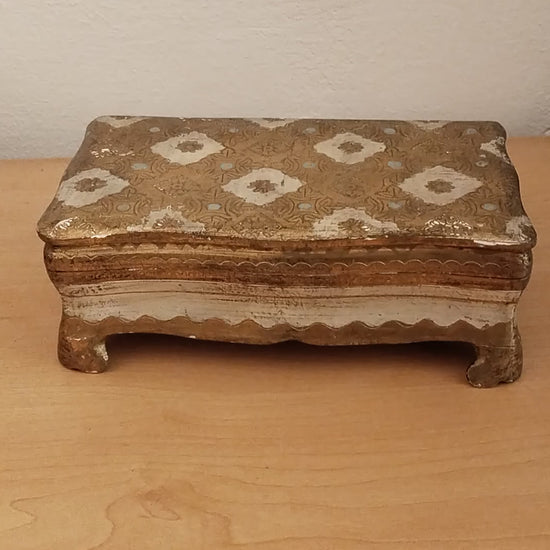 Vintage Florentiner Schmuckschatulle, Video.