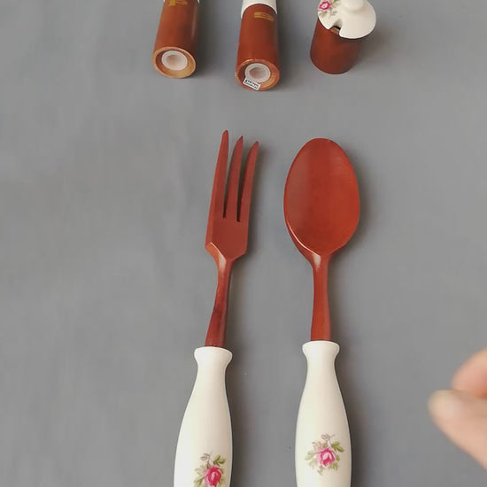 Vintage Salatbesteck Set. Video