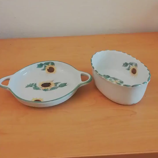 Hand-painted porcelain serving bowls, porcelain bowls for home decoration, floral decor for serving bowls