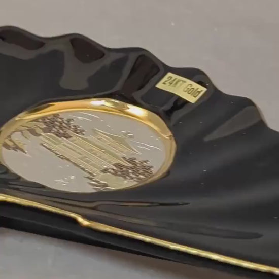 Video: Japanische Chokin-Schale im Fächerdesign rundum